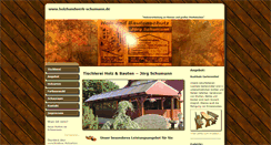 Desktop Screenshot of holzhandwerk-schumann.de