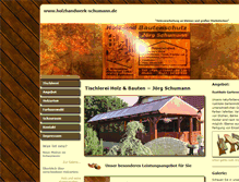 Tablet Screenshot of holzhandwerk-schumann.de